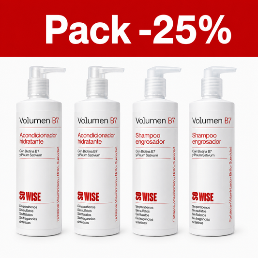 Pack Volumen B7 – Shampoo + Acondicionador 2+2
