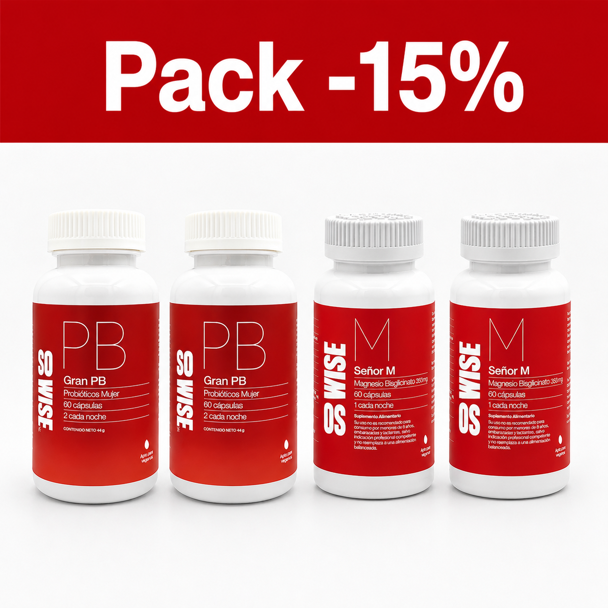 Pack Magnesio + Probióticos 2+2